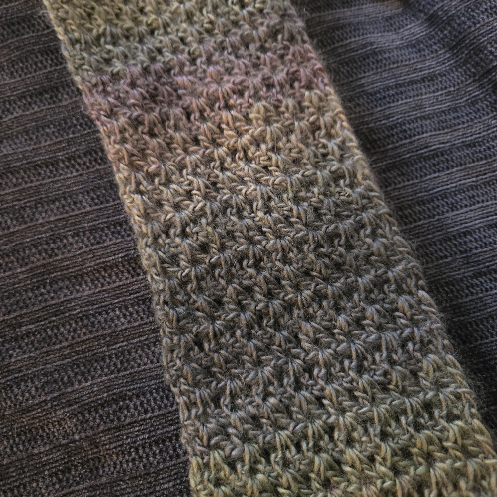 Multicolor Crochet Scarf - Picture 1 of 6